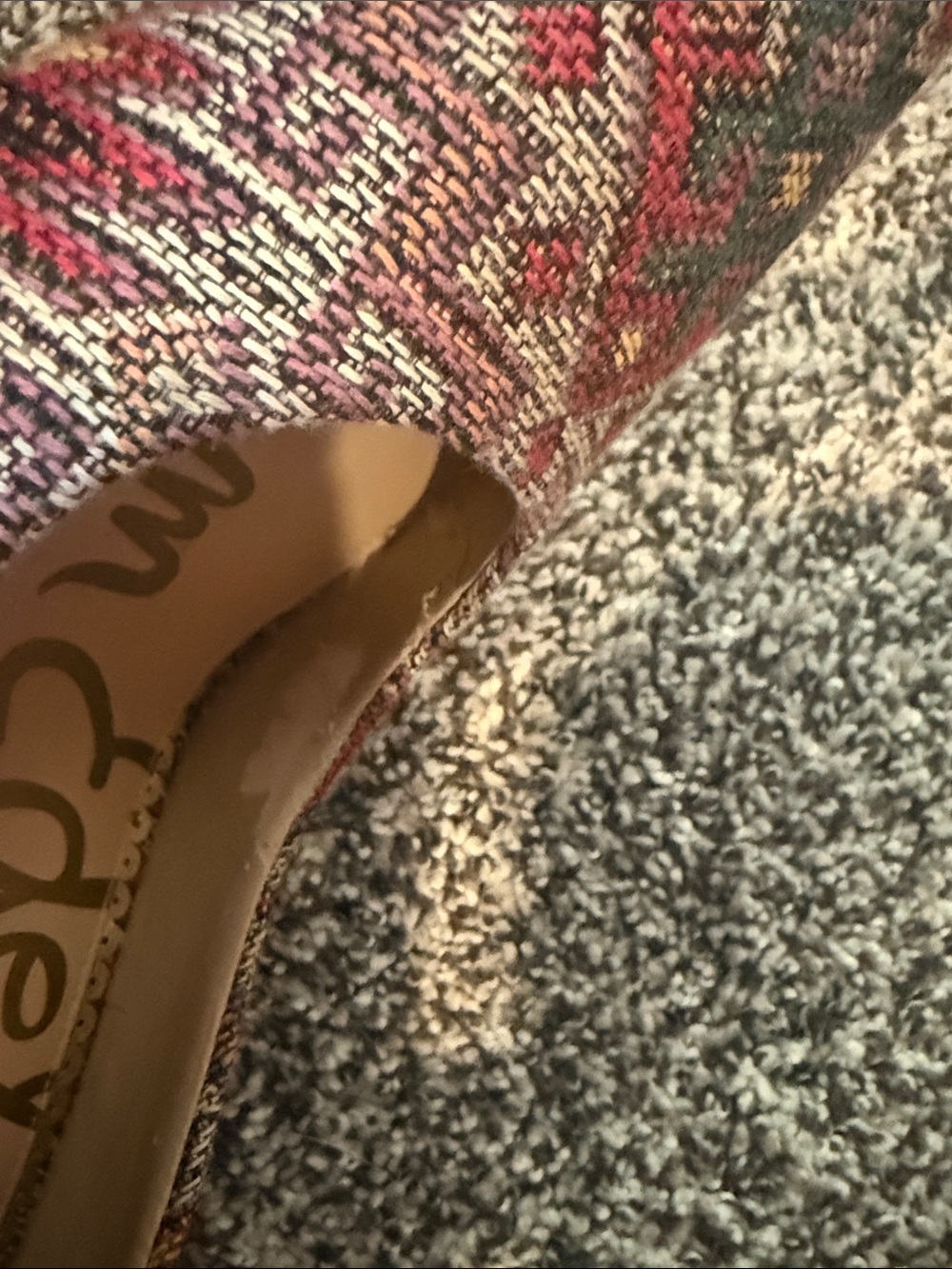 Sam Edelman Multicolor Patterned Pointed-Toe Heels 7.5 - Picture 5 of 5